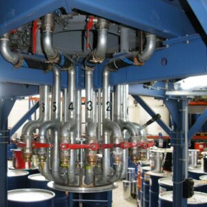 SegmentTank  Machine de mise à la teinte / de dosage au poids (gravimétrique) à cuve segmentée avec cuves fixes