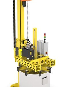 Presse vide-cuve mobile par chariot élévateur